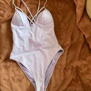 Lavender one piece bathing suit from Forever 21 size small
